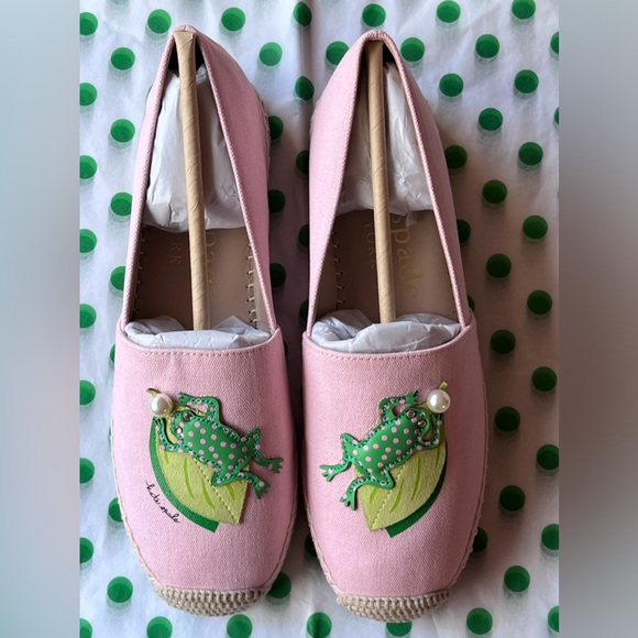 🐸 KATE SPADE RIBBIT ESPADRILLES 🐸 NWT 🐸 - Picture 13 of 16